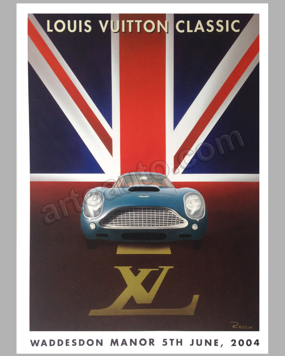 Louis Vuitton Classic 2004 Waddesdon Manor Concours d'Elegance U.K. large poster by Razzia