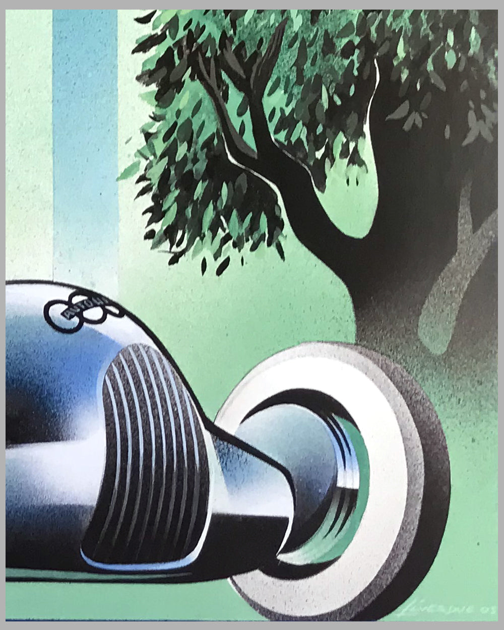 New York City Concours d' Elegance poster 2005 by Alain Lévesque, Canada