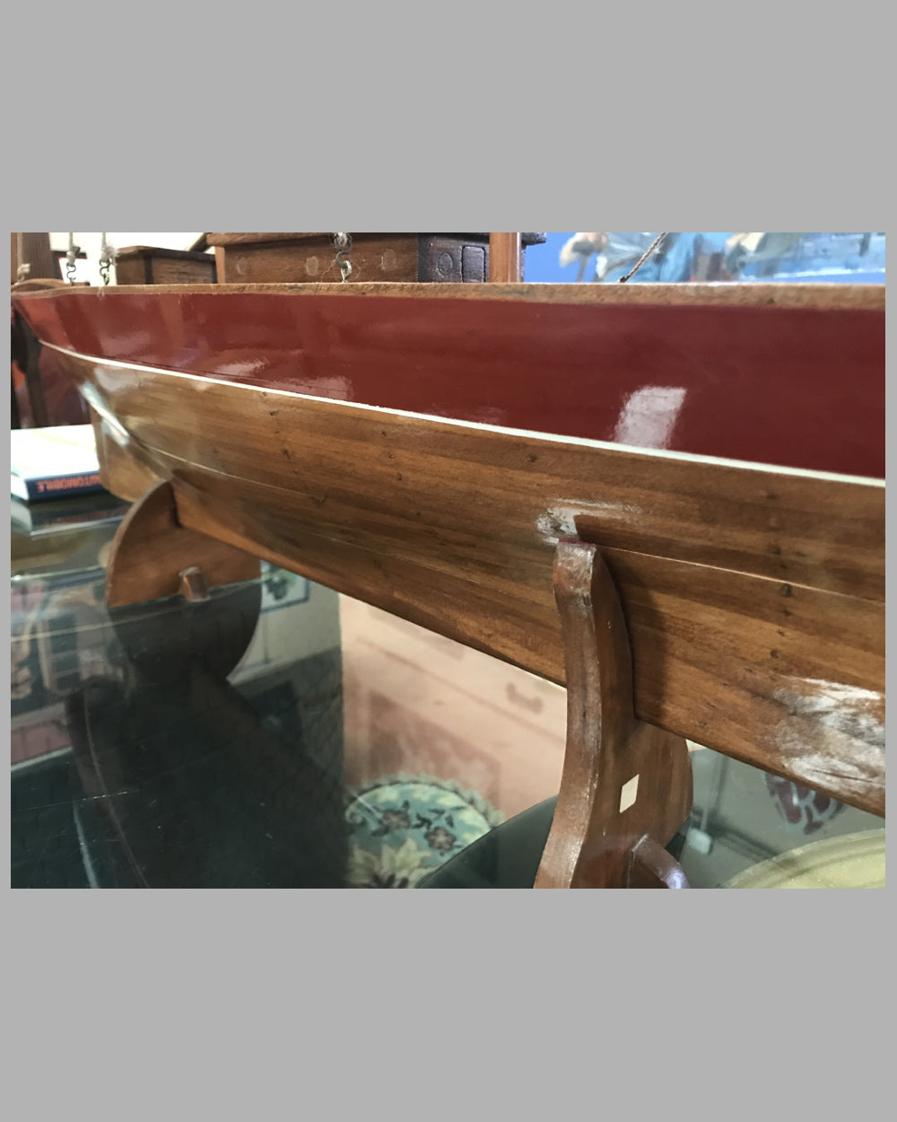 Wooden Two Masted Schooner model sailboat 4