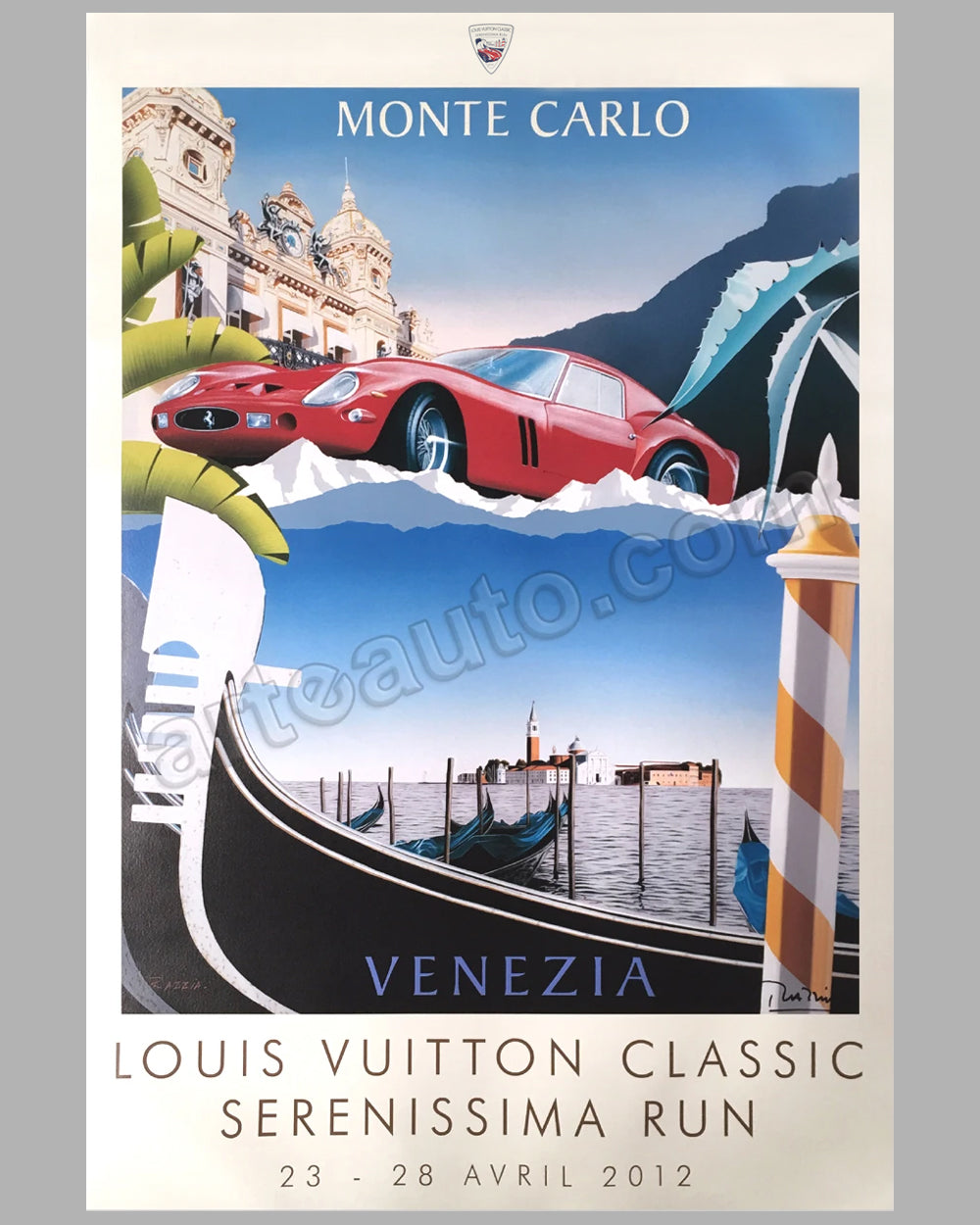 Louis Vuitton Classic Serenissima Run 2012 original poster by Razzia