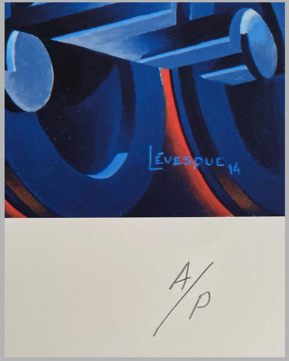 Steam Streamliner duplex giclée on paper by Alain Levesque, 2014 2