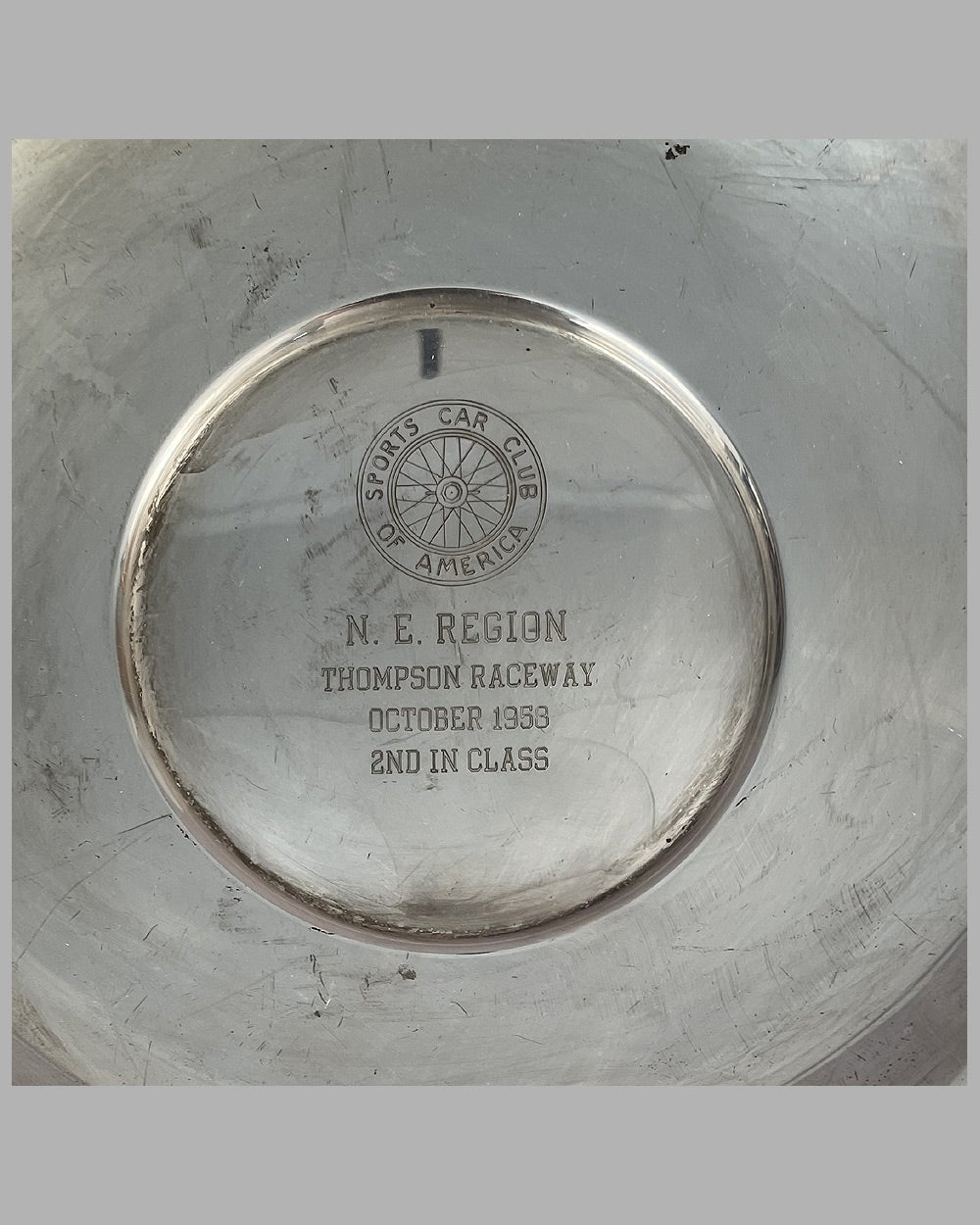 Four late 1950's Thompson Raceway trophies 8