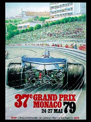 1979 Monaco GP Original Poster