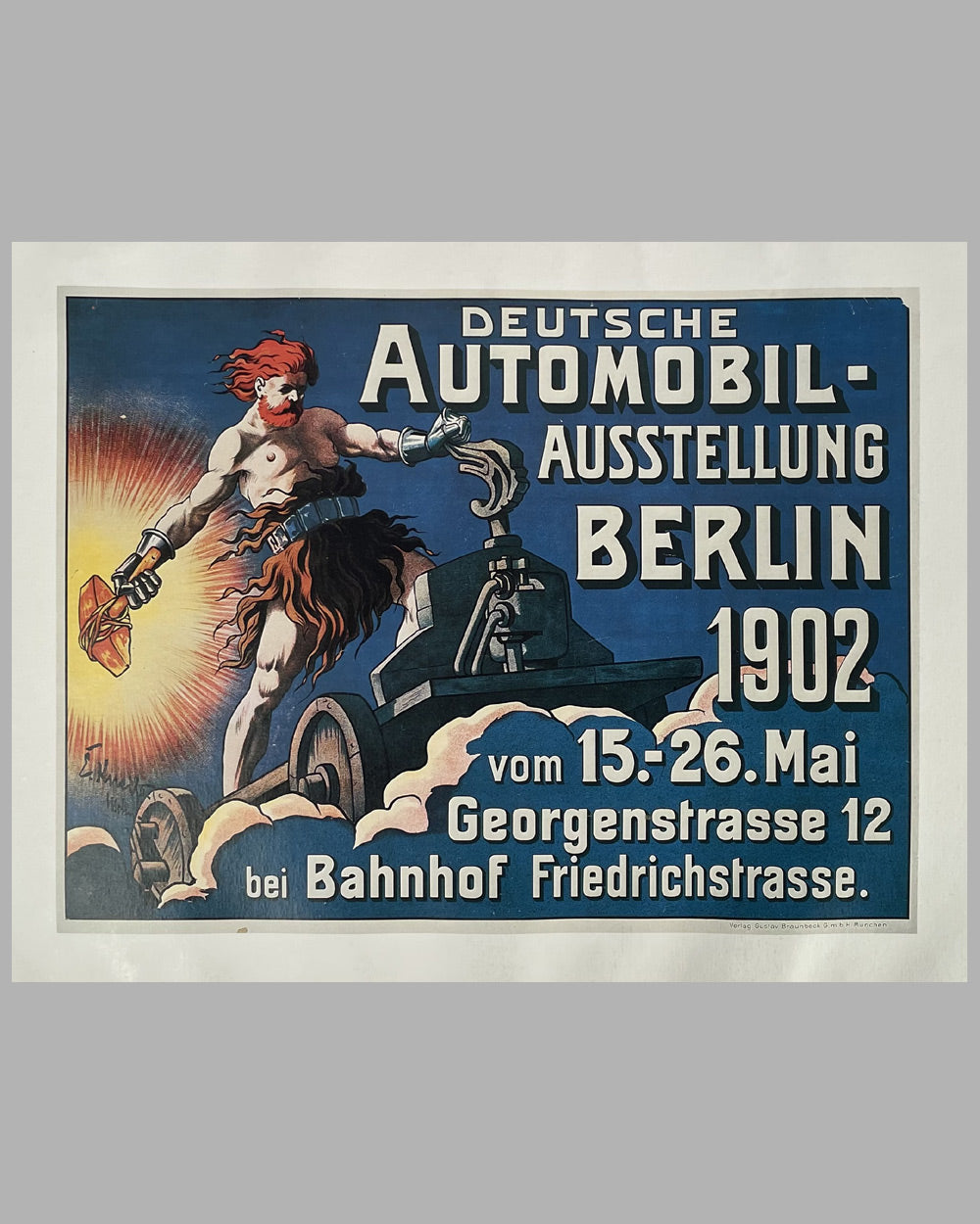 1902 Berlin Auto Show poster