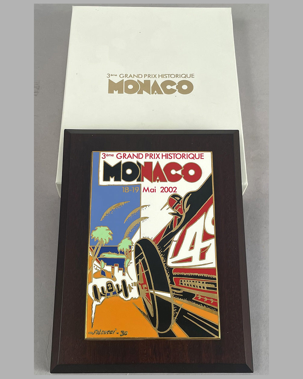3rd Grand Prix Historique of Monaco 2002 participants’ plaque / badge 3