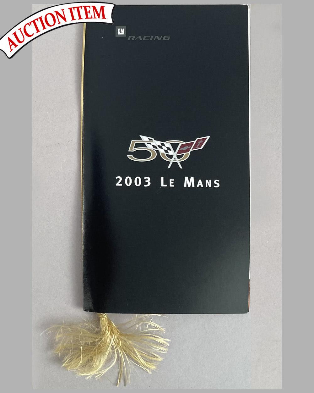 2003 General Motors 24 Hours of Le Mans Corvette Racing menu, autographed by 6 drivers