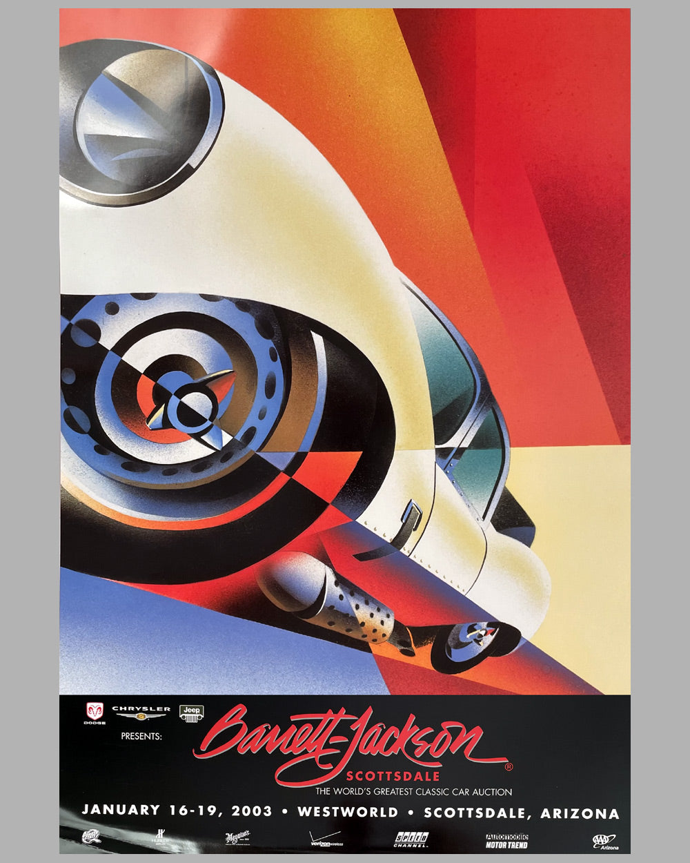 Barrett - Jackson Scottsdale auction poster 2003 by Alain Levesque