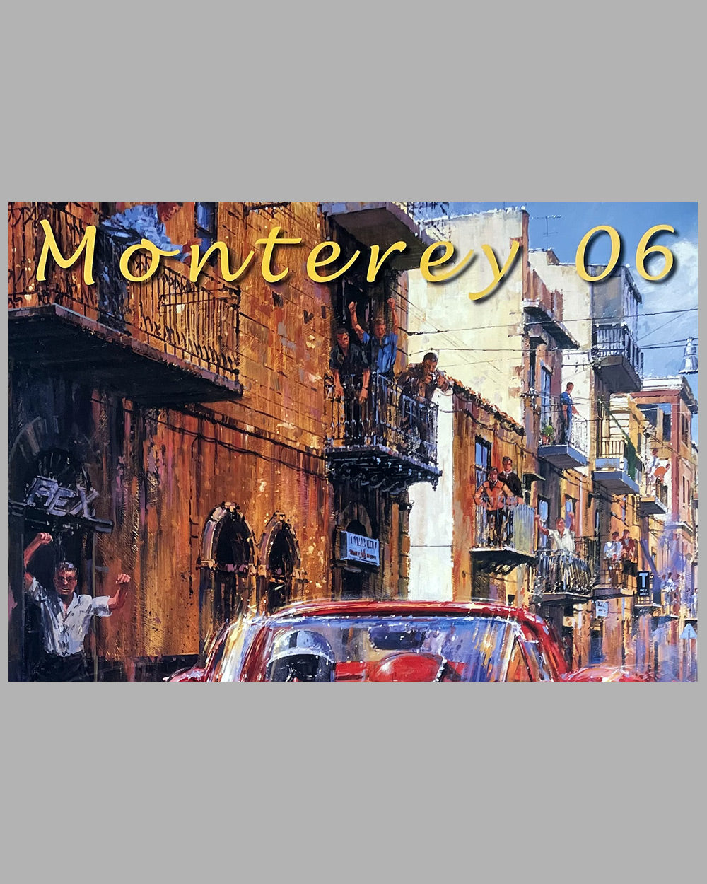 The Ferrari Dino 206P at the Targa Florio in 1962 poster by Nicholas Watts 2