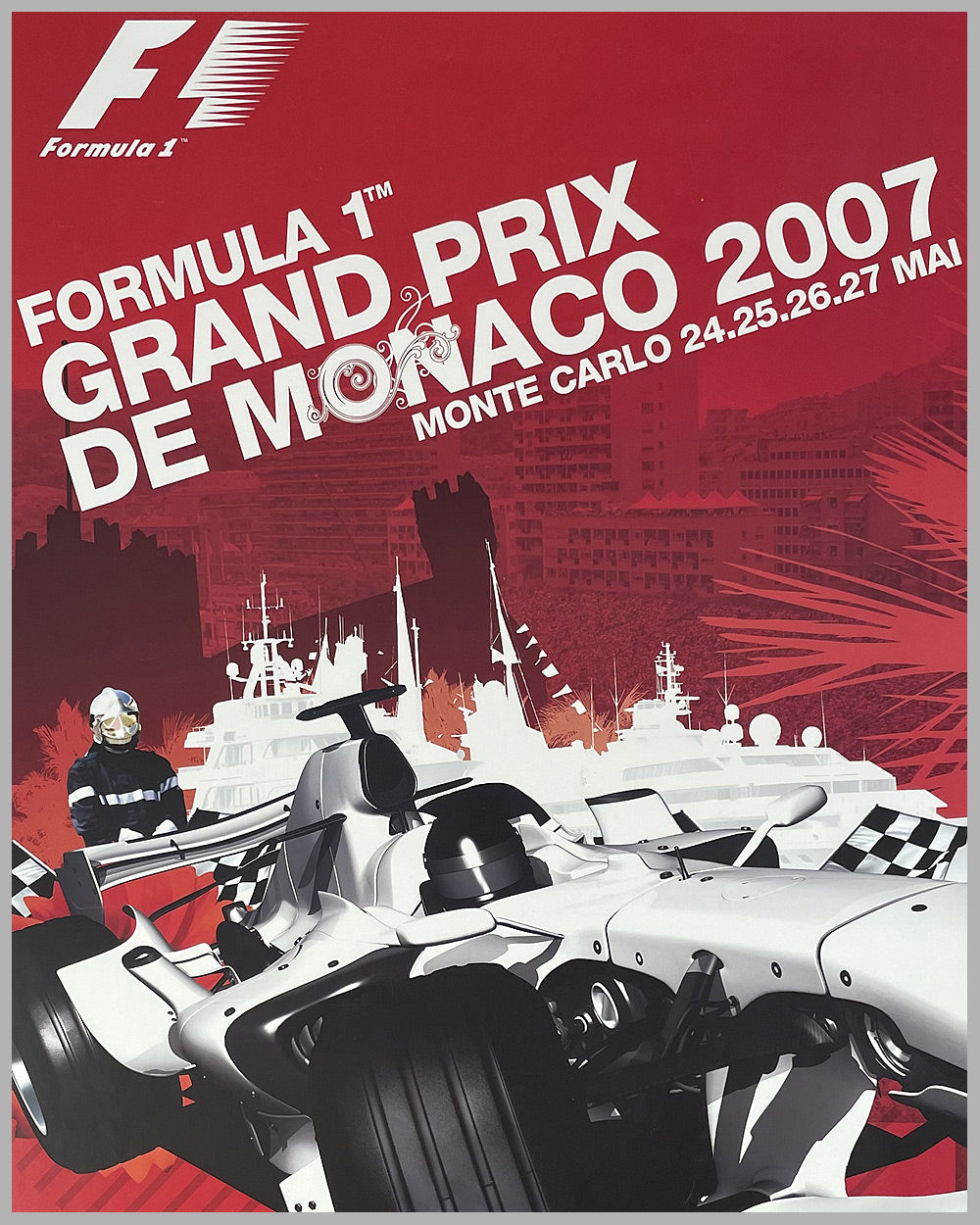 2007 Grand Prix of Monaco original poster by the computer age