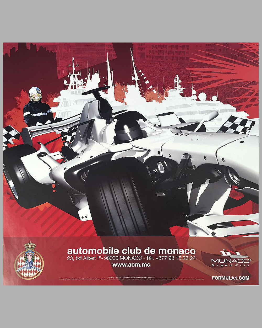 2007 Grand Prix of Monaco original poster by the computer age