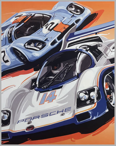 Porsche Rennsport Reunion 2007 poster by Dennis Simon