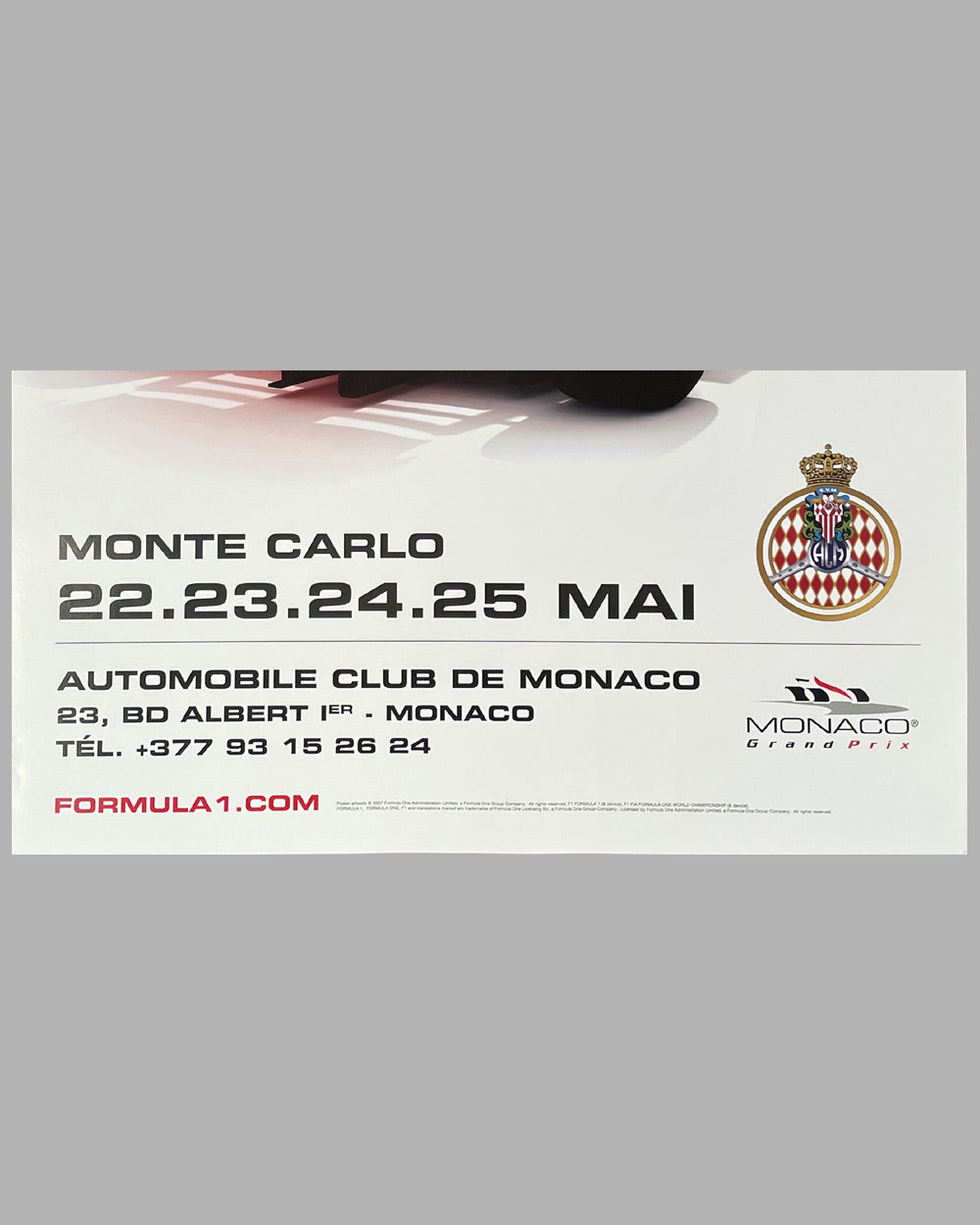 2008 Grand Prix of Monaco official poster 3