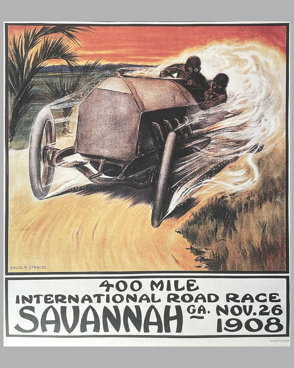Grand Prize of the Automobile Club of America poster by Malcolm Strauss 3