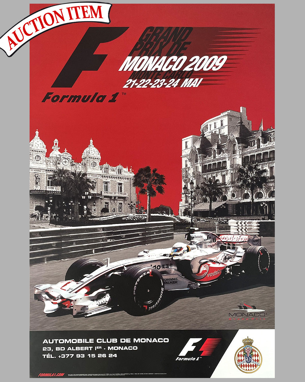 2009 Grand Prix of Monaco original poster