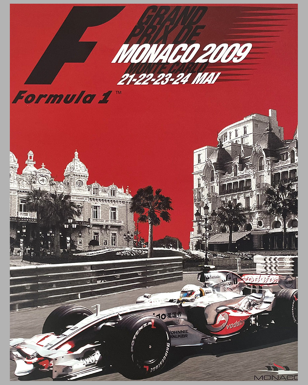 2009 Grand Prix of Monaco original poster 2