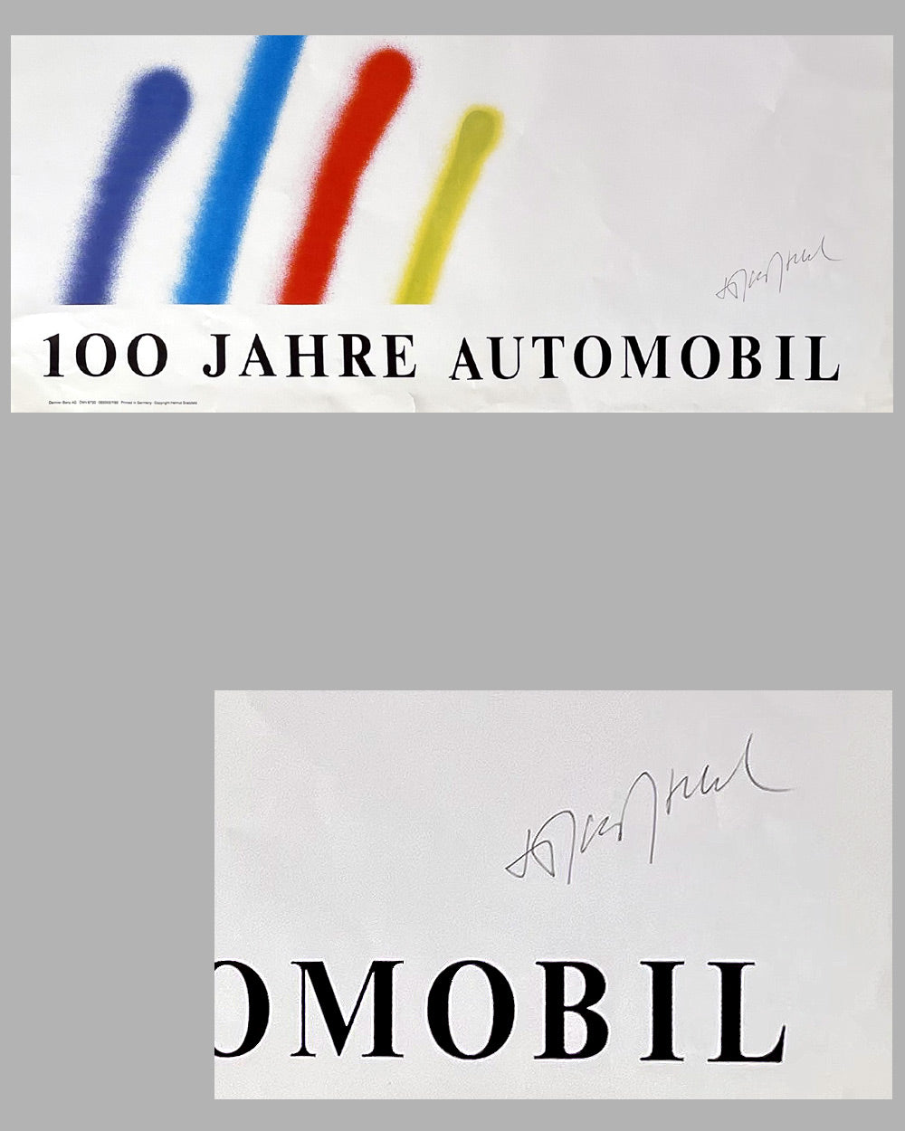 100 Jahre Automobile poster by Helmut Gratzfeld 3
