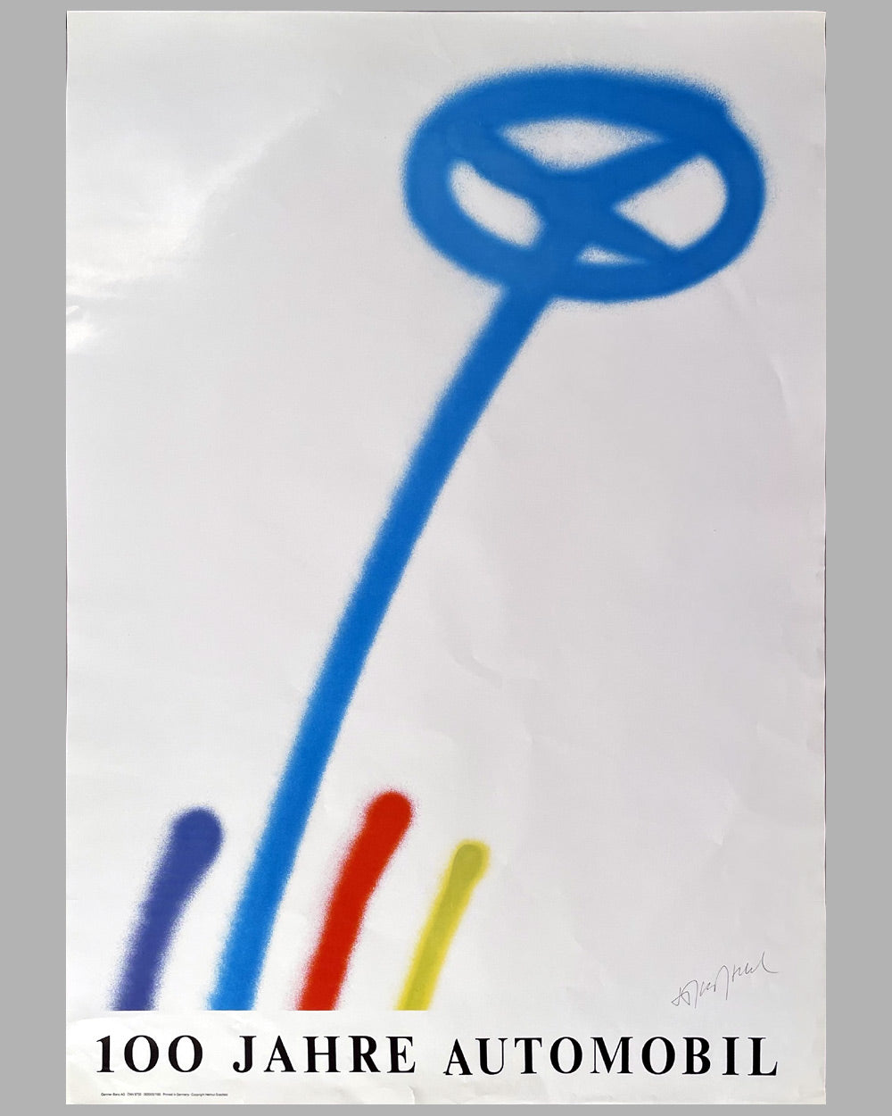 100 Jahre Automobile poster by Helmut Gratzfeld