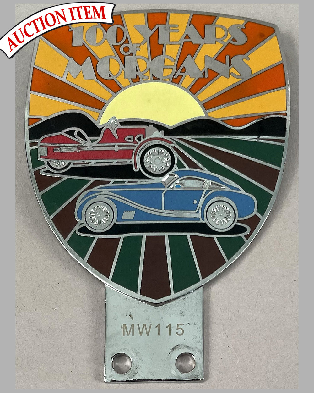 100 Years of Morgan bumper or bar badge, 2009