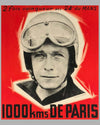 1960 - 1000 Km de Paris original advertising Poster at Montlhéry 2