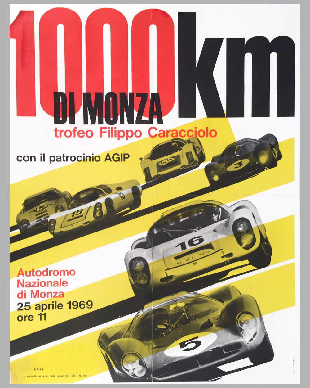 1969 - 1000 KM di Monza official poster