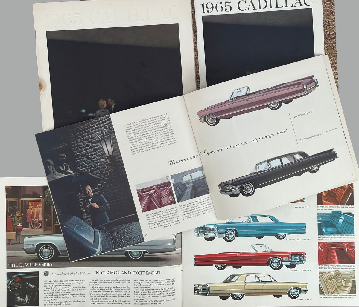 4. 10 1960’s Cadillac factory sales brochures