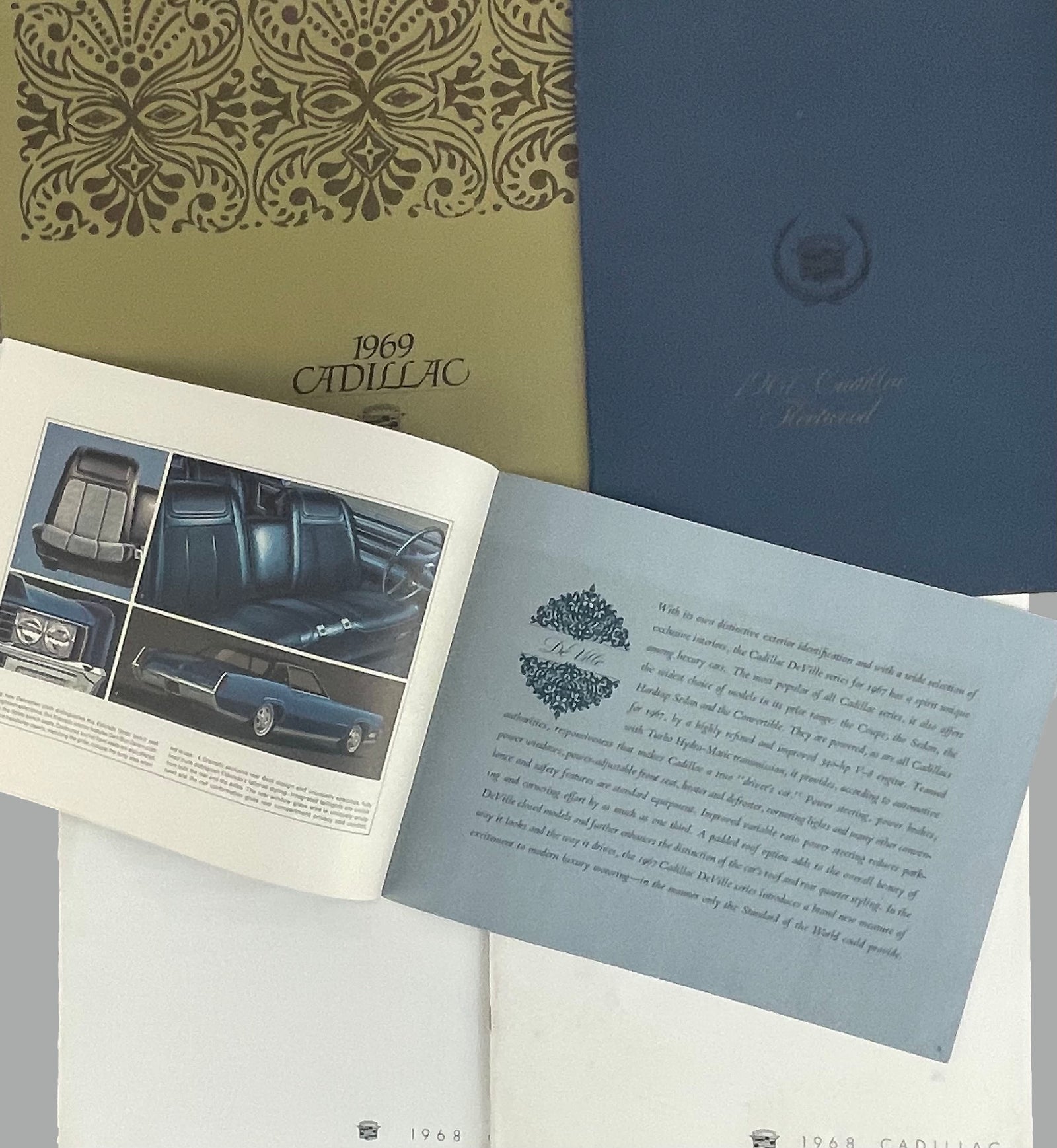 10 1960’s Cadillac factory sales brochures