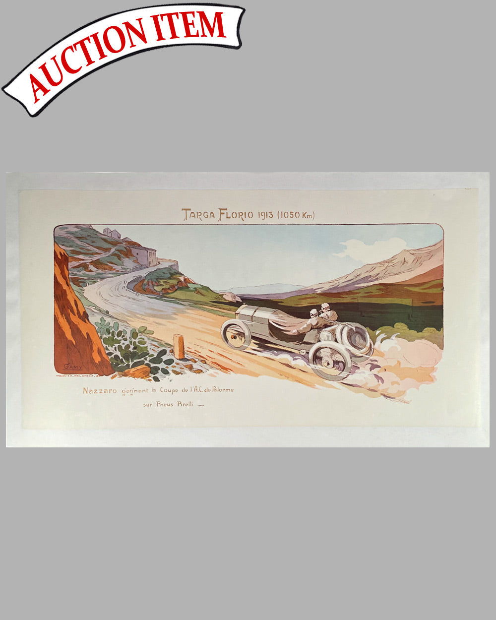 Targa Florio 1913 print by Gamy