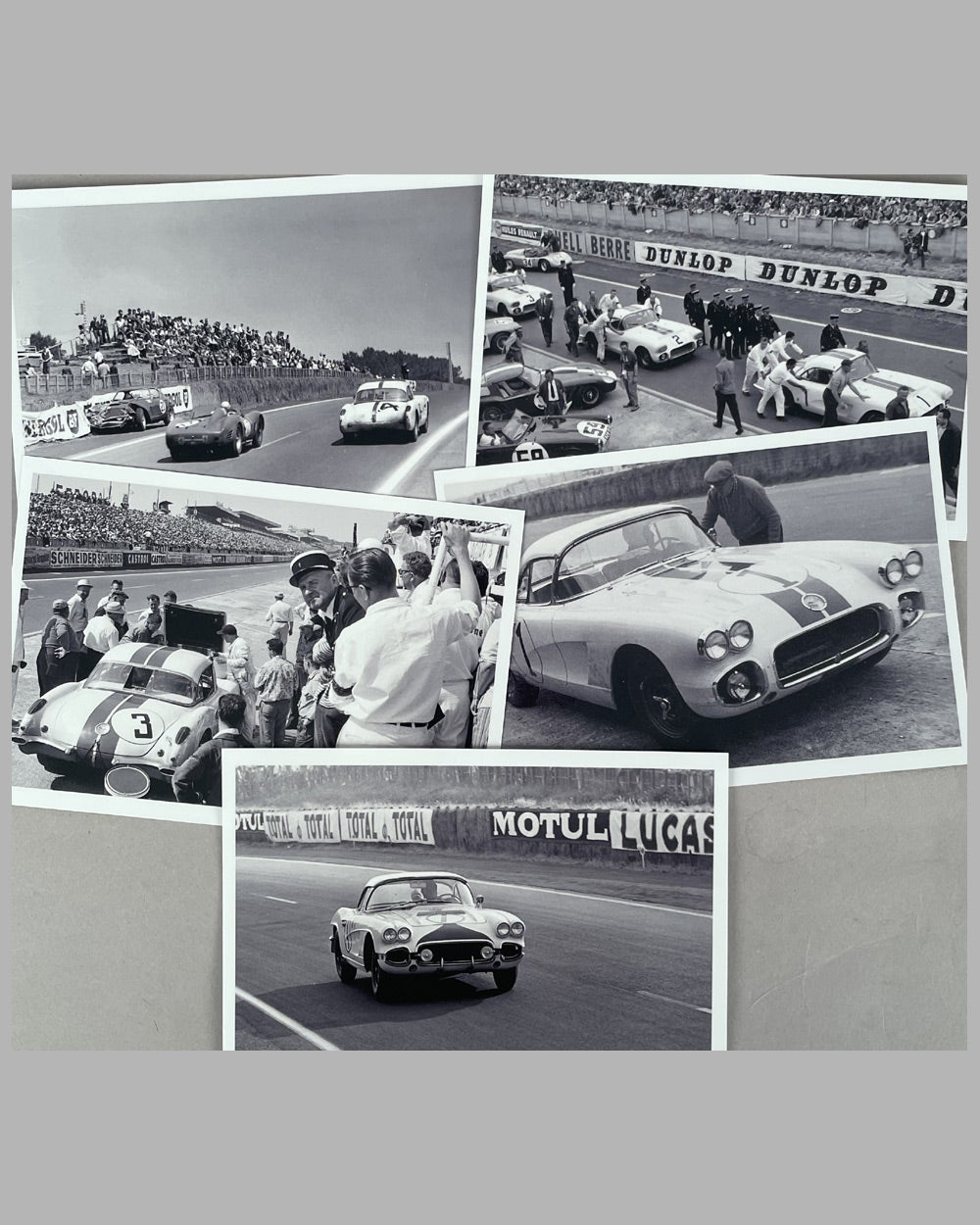 Collection of 18 photographs of privateer Corvettes at Le Mans, 1960 &amp; 1967 2