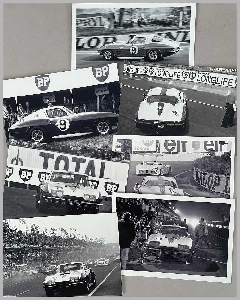 Collection of 18 photographs of privateer Corvettes at Le Mans, 1960 &amp; 1967 3