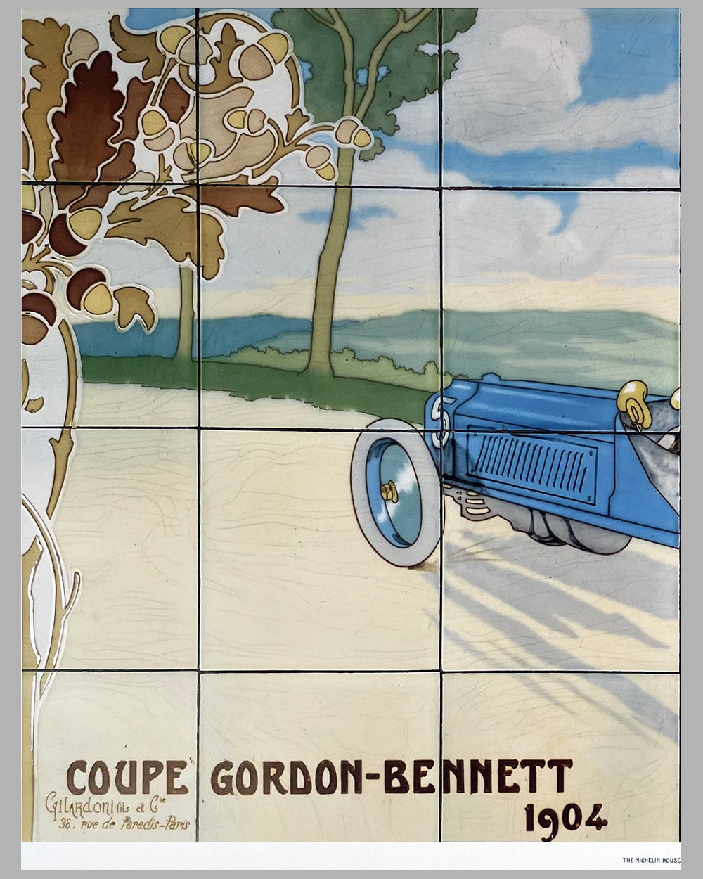 Coupe Gordon-Bennett 1904 print by Ernest Montaut, printed in the U.K. in 1985 2