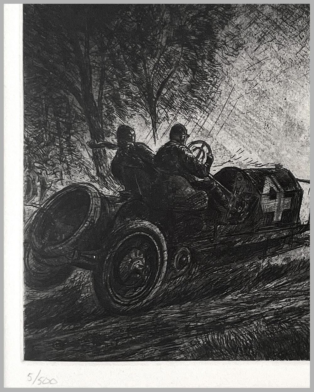 1908 Briarcliff Trophy etching by Peter Helck 3