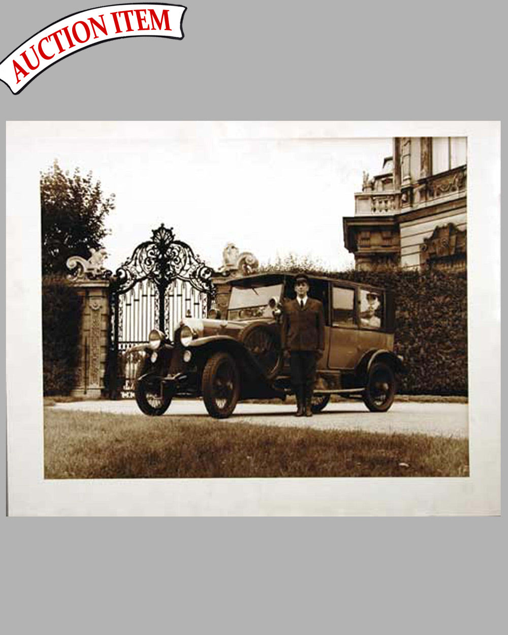 1912 Audi Limousine sepia-tone photograph by Guy Morrison
