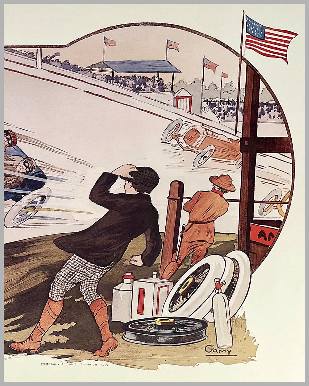 Indianapolis 500 1913 print by Gamy 3