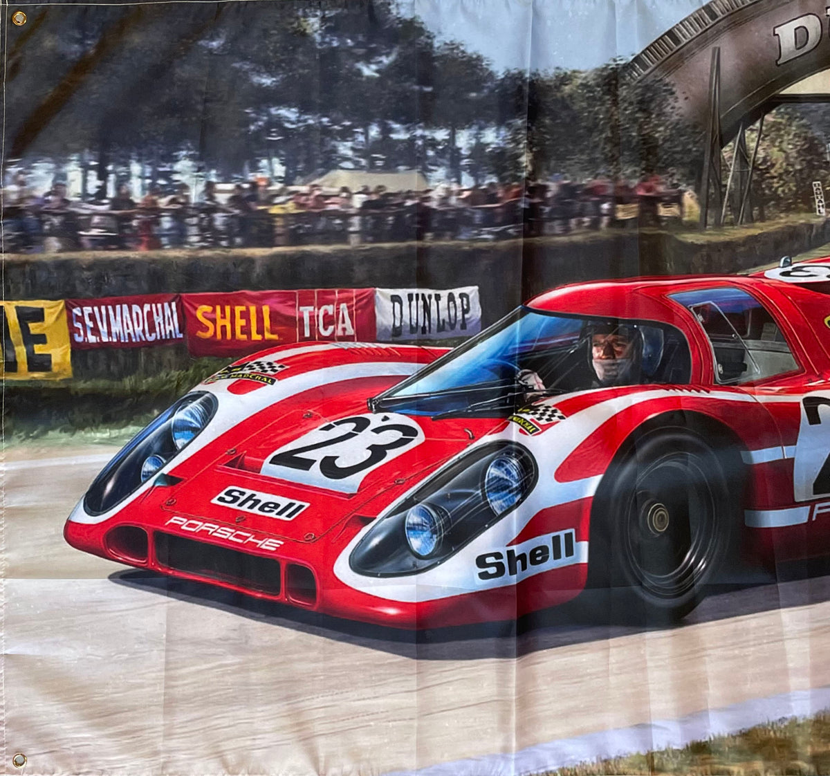 1970 24 hours of Le Mans winner nylon banner