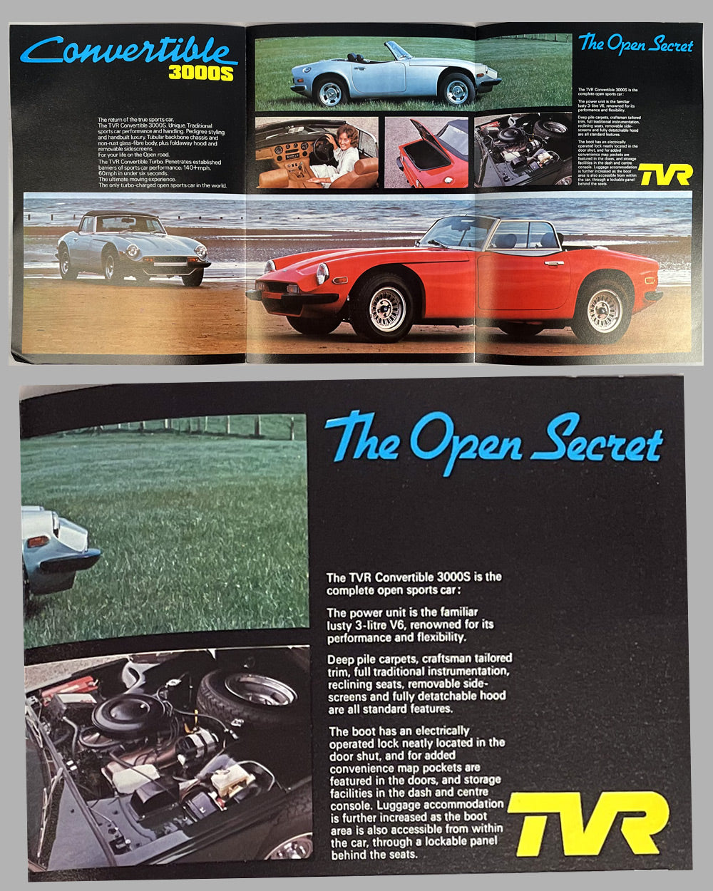 1978 TVR 3000 convertible color sales folder 3