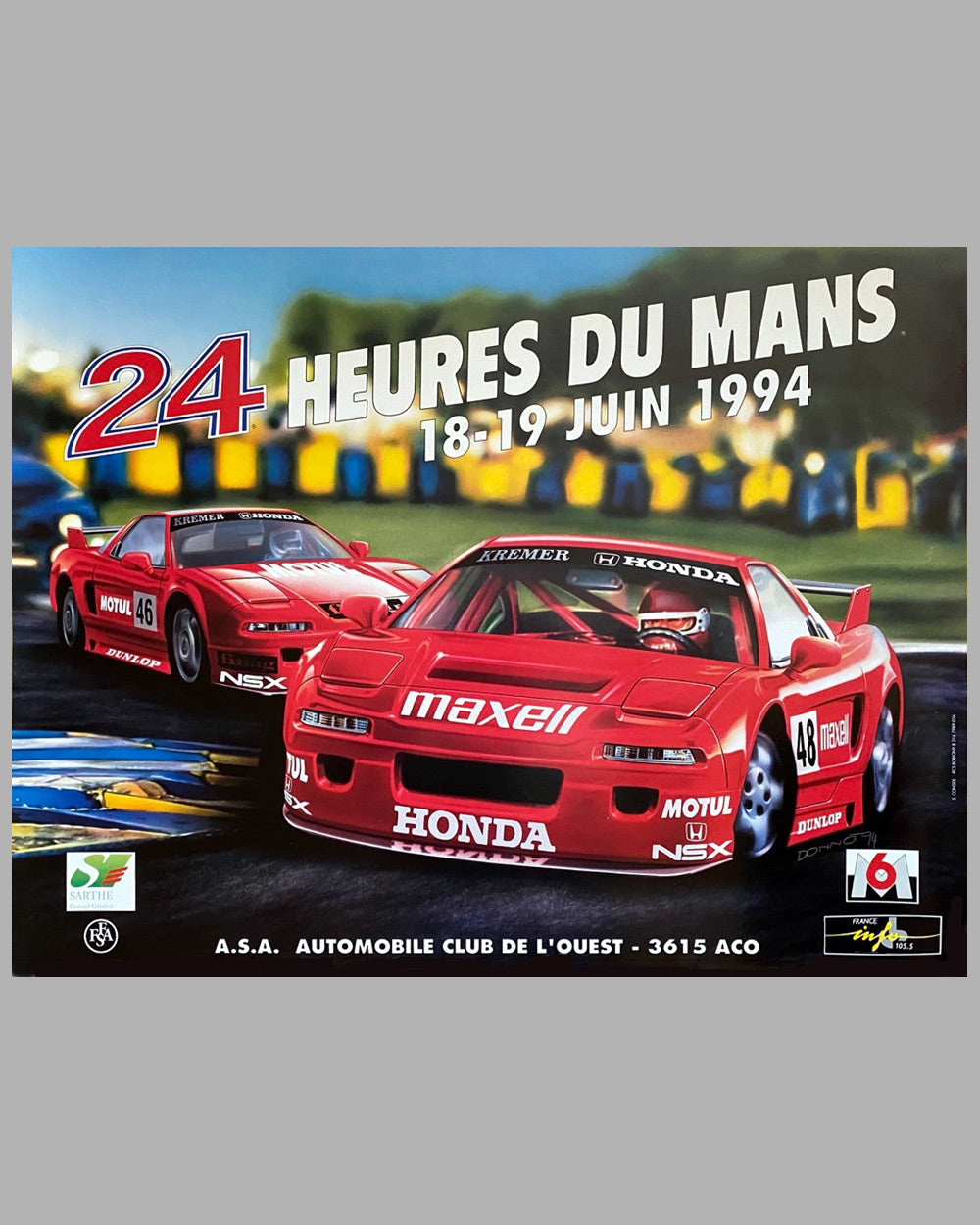 1994 - 24 Heures du Mans Original Poster