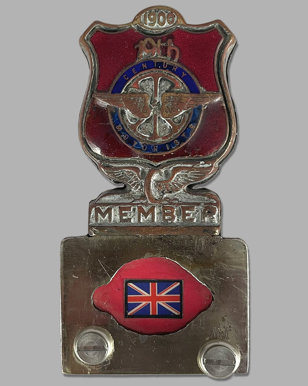 Early 19th Century Motorists Club members’ badge, British