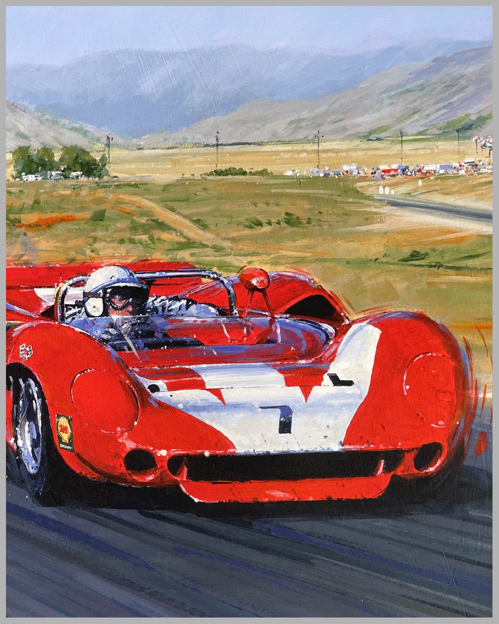 John Surtees – First Can Am Champion autographed giclée by John Surtees – First Can Am Champion autographed giclée by
