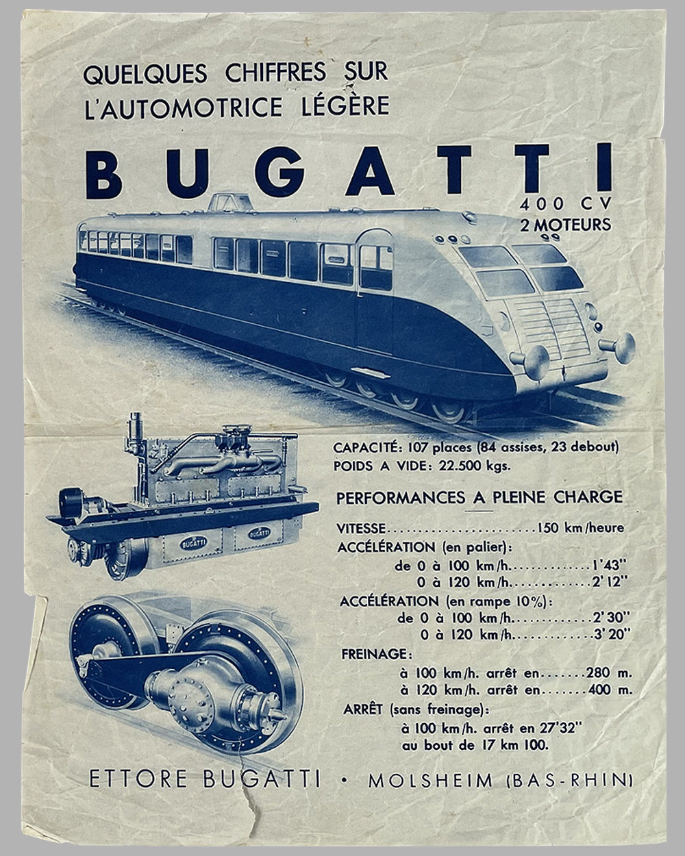 Two Bugatti publications regarding the Bugatti Royale engine, 1937 2