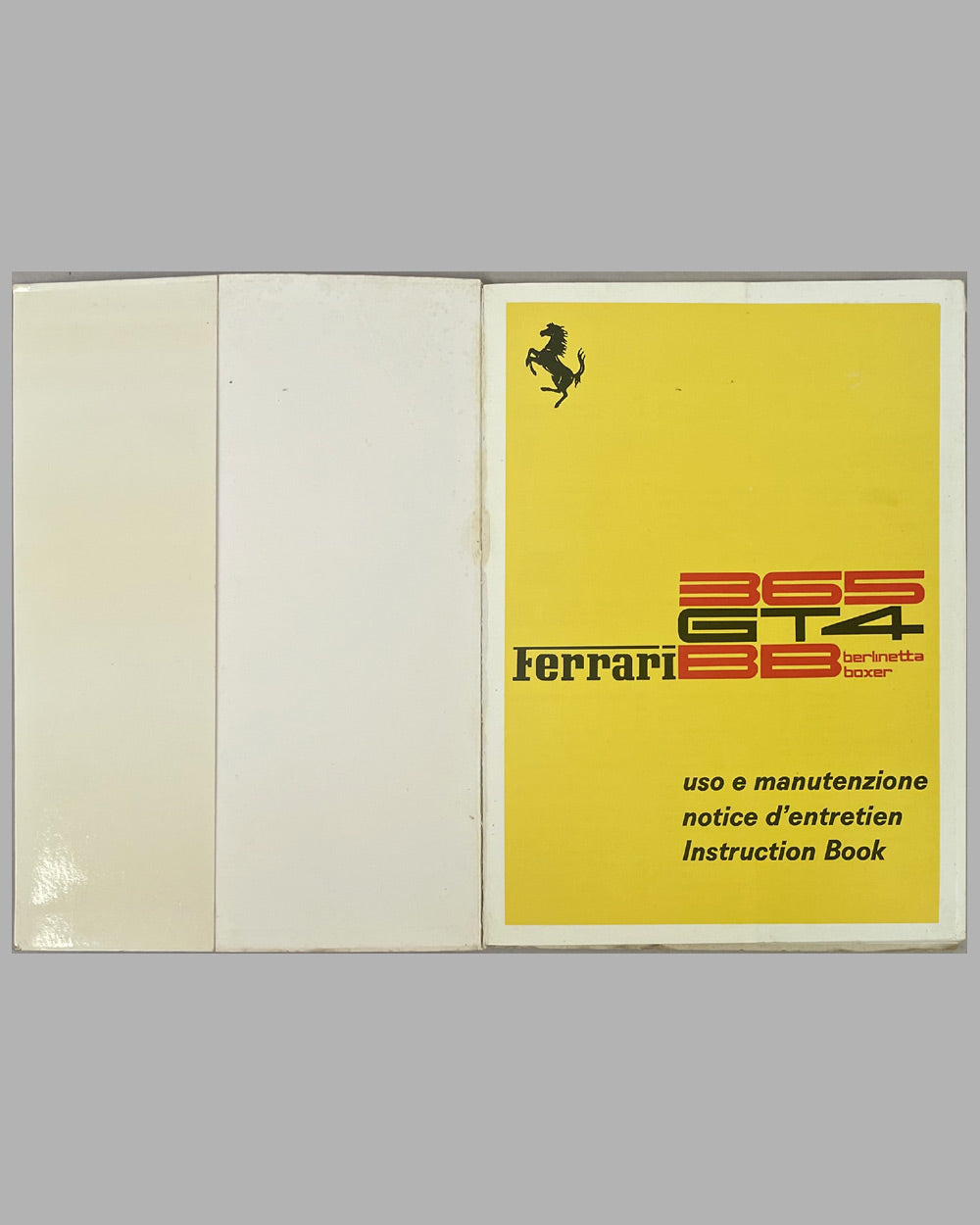 Two factory manuals for the Ferrari Berlinetta Boxer 365 GT4, 1974 2