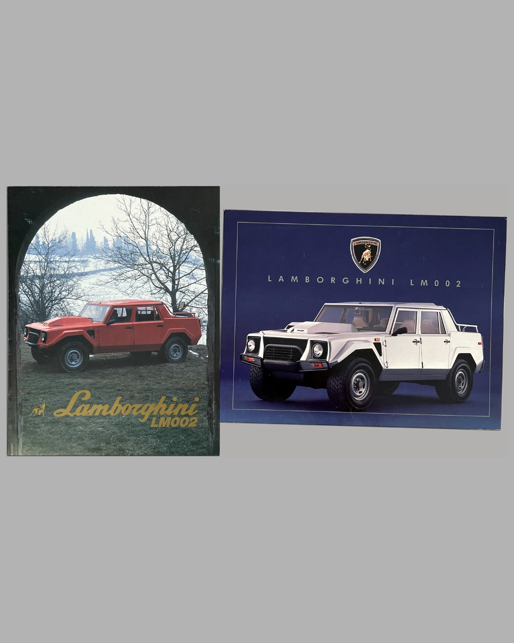 Two different Lamborghini LM002 factory sales brochures, mid ‘80’s