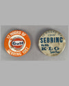 Two 12 hours of Sebring buttons, 1966 and 1967