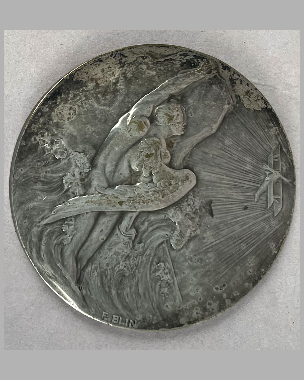 Aero Club de Belgique plaque / trophy, 1920 3