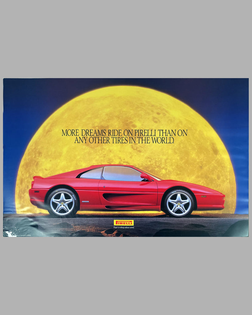 フェラーリ F355オートフィル 大型ポスター 2000 Pirelli factory advertising poster - l'art et l'automobile
