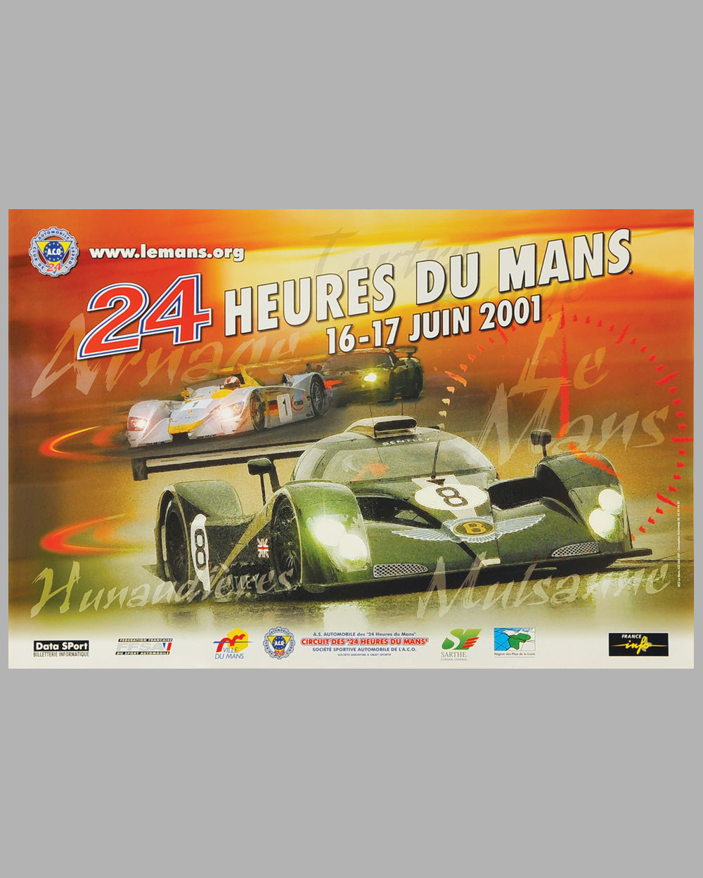 2001 - 24 Heures du Mans original poster