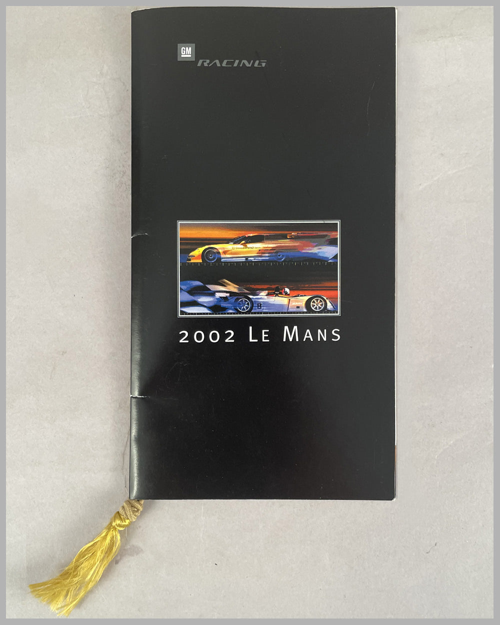 2002 Le Mans menu, hand autographed by 12 drivers