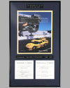 2002 - 24 Heures Du Mans Corvette Piston and Rod Assembly with ad copy, autographed by 6 drivers 3