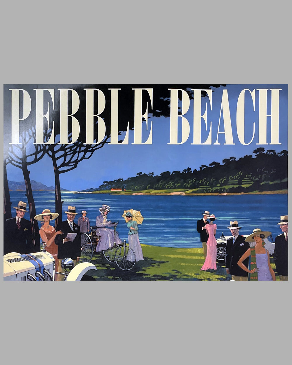 Pebble Beach Concours d’ Elegance poster by Barry Rowe 2