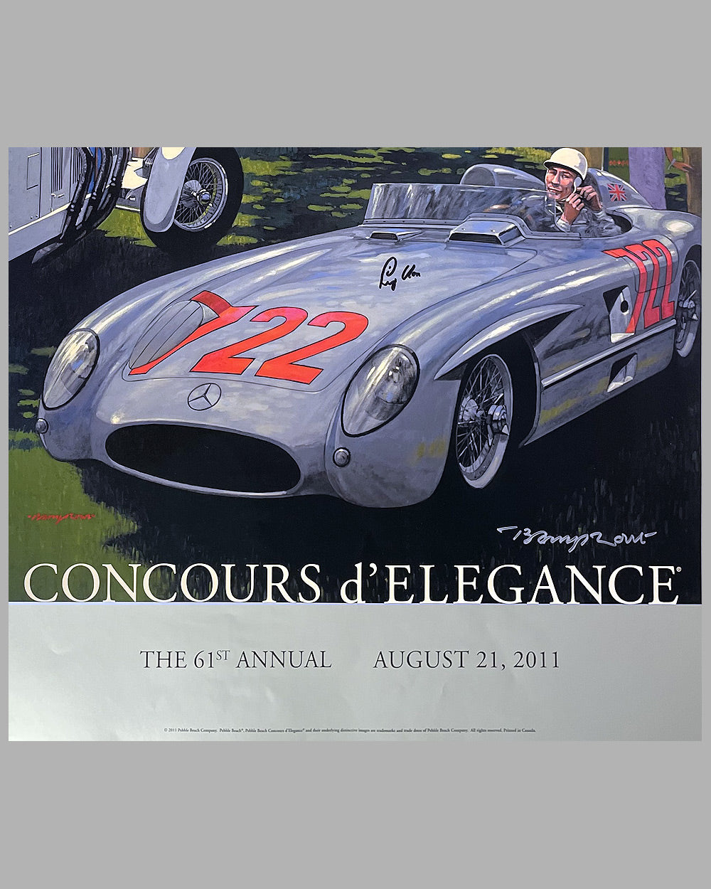 Pebble Beach Concours d’ Elegance poster by Barry Rowe 3