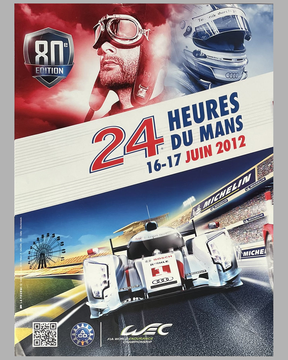 24 Heures du Mans 2012 original poster 2